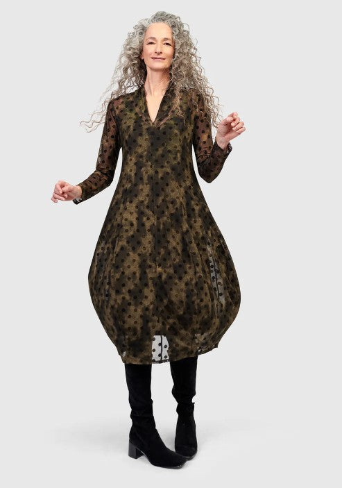 Alembika Dresses - Grove Mesh Cocoon Dress, Antique