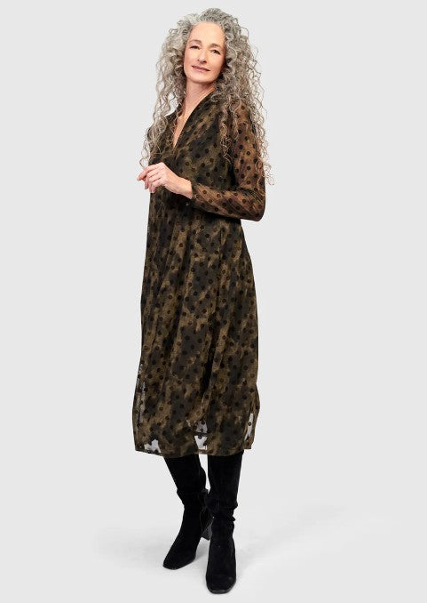 Alembika Dresses - Grove Mesh Cocoon Dress, Antique