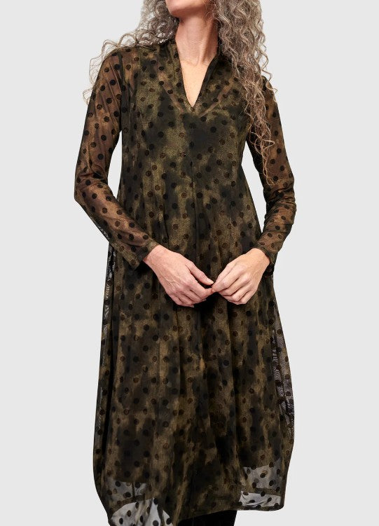 Alembika Dresses - Grove Mesh Cocoon Dress, Antique