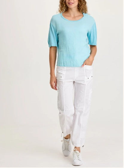 XCVI - Esti Linen Short Sleeve Tee