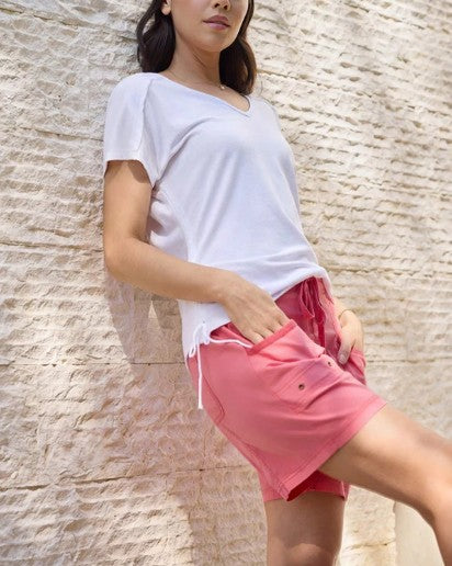 Wearables By XCVI - Diggory Jersey Cinchable Dolman Tee