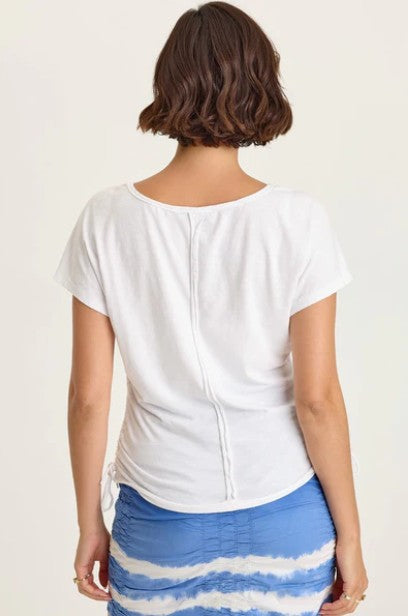 Wearables By XCVI - Diggory Jersey Cinchable Dolman Tee