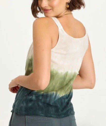 Wearables By XCVI - Hedley Gauze/Jersey Box Pleat Tank