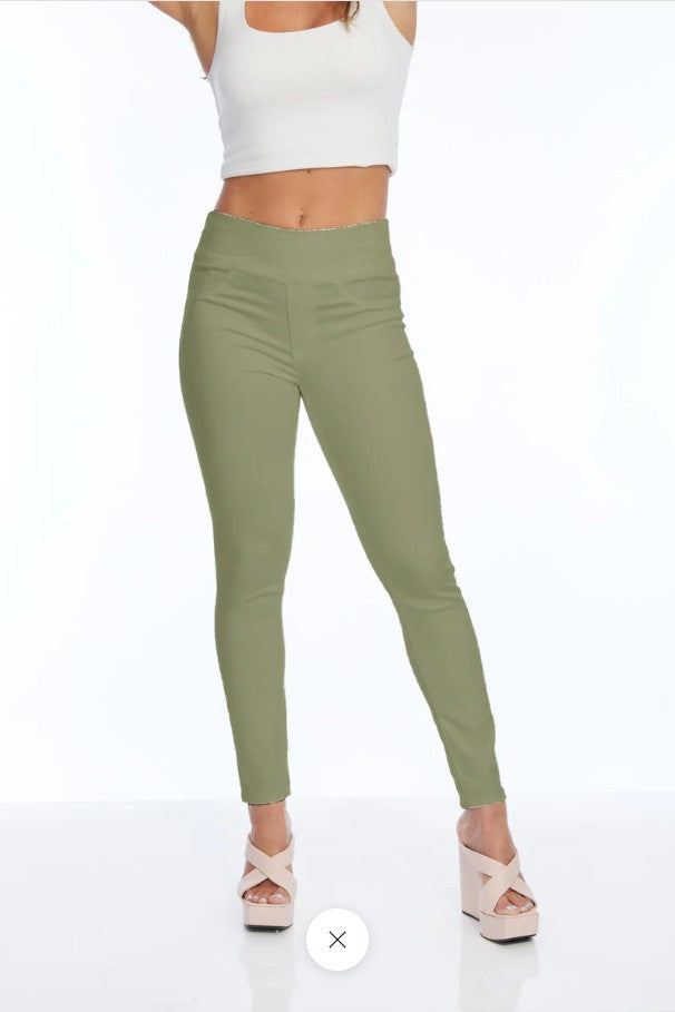 Lior Jeans - Stretchy Safari Green Skinny Jeans Jane Lior Paris