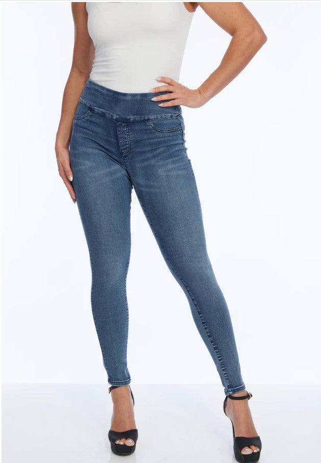 Lior Jeans - Blue Denim Jeans With Power Stretch LIOR | Jane