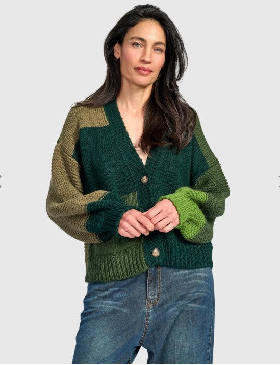 Alembika Clothing - Carnival Chunky Cardigan, Pine