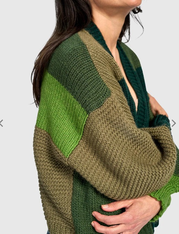 Alembika Clothing - Carnival Chunky Cardigan, Pine