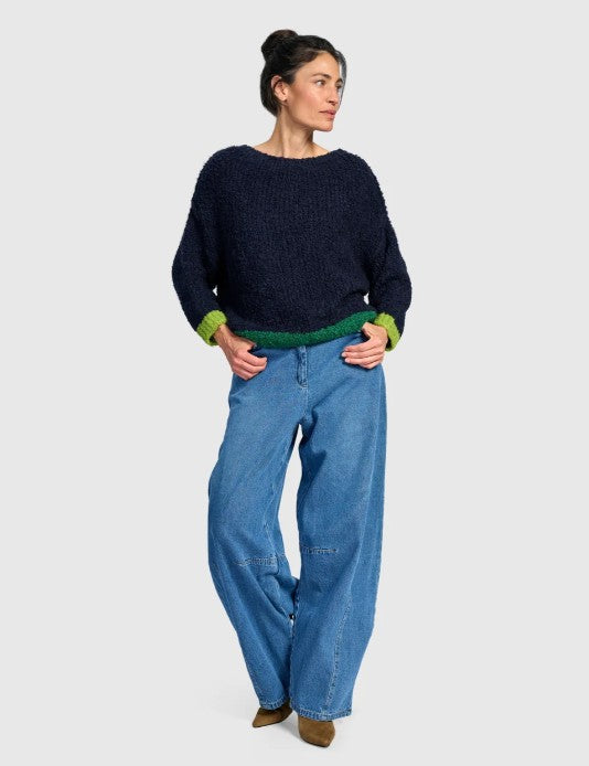 Alembika Clothing - Riff Boucle Sweater, Midnight