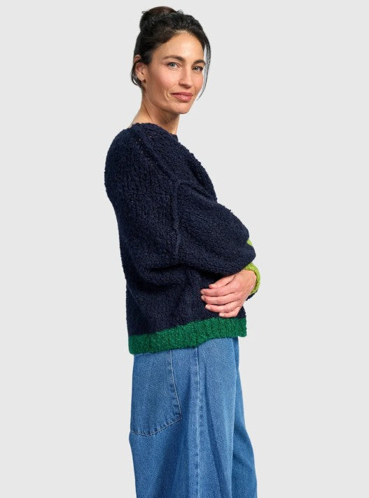 Alembika Clothing - Riff Boucle Sweater, Midnight