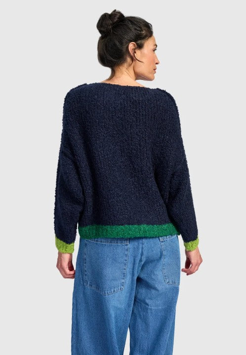 Alembika Clothing - Riff Boucle Sweater, Midnight