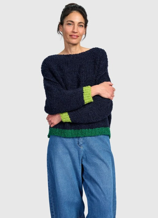 Alembika Clothing - Riff Boucle Sweater, Midnight
