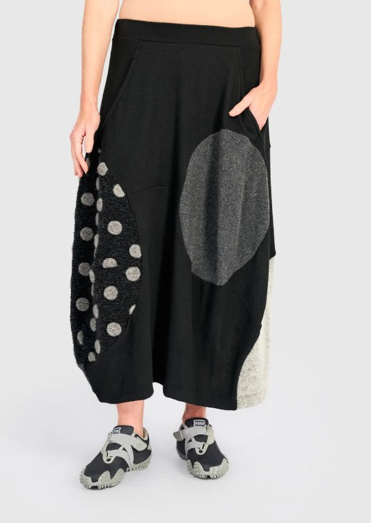 Alembika Clothing - Urban Cozy Maxi Skirt, Storm Mix