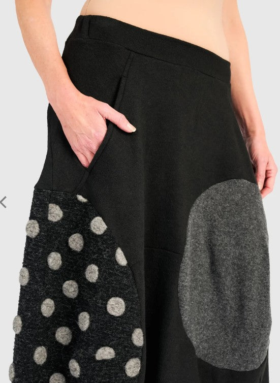 Alembika Clothing - Urban Cozy Maxi Skirt, Storm Mix