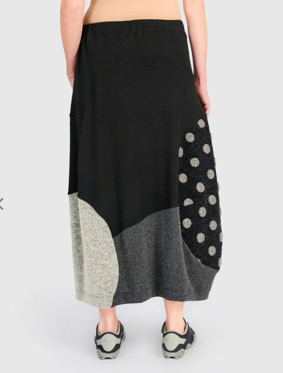 Alembika Clothing - Urban Cozy Maxi Skirt, Storm Mix