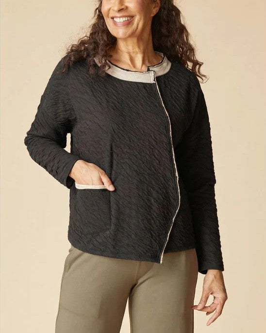 Habitat Tops - Crinkled Double Face Metro Pullover