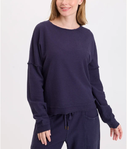 Wearables By XCVI - Cirilla Crepe-Knit Pullover