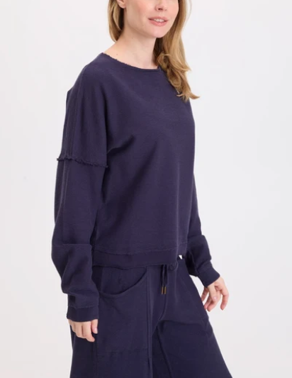 Wearables By XCVI - Cirilla Crepe-Knit Pullover