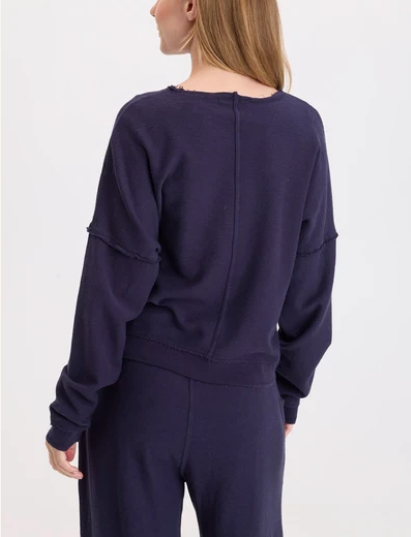 Wearables By XCVI - Cirilla Crepe-Knit Pullover
