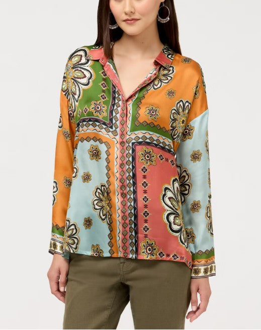 Johnny Was - THE AUDREY BUTTON UP SHIRT WITH HIDDEN PLACKET