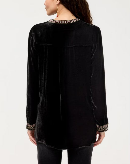 Johnny Was - VELVET HENLEY TUNIC