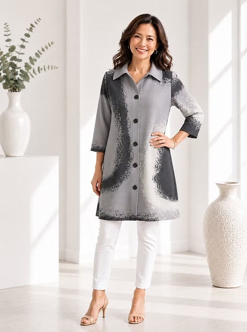 Vanite Couture - Pleated Jacket Dress