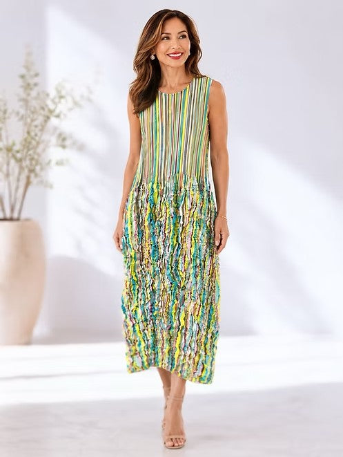 Vanite Couture - Sleveless Pleat Dress