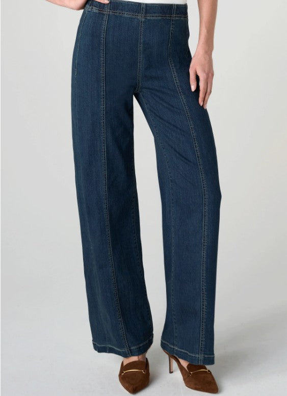 Liverpool Jeans - High Rise Pull-on Wide Leg W/ Seam Detail