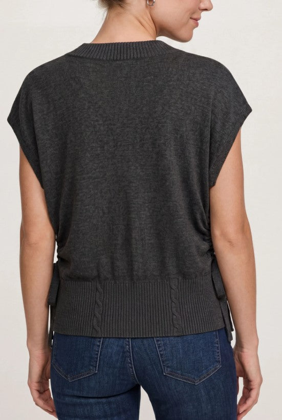 Liverpool Jeans - V-neck Dolman Sweater W/ Ties