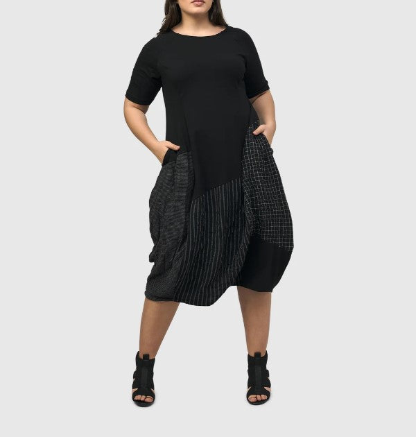 Alembika Dress - HERA T-SHIRT COCOON DRESS, MIX