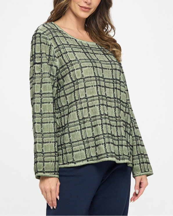 Focus Clothing - Plaid Pullover FINAL SALE ITEM