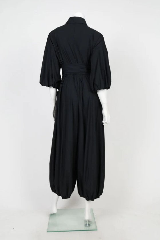 IC Collection - BLOUSON SLEEVE WILD-LEG JUMPSUIT