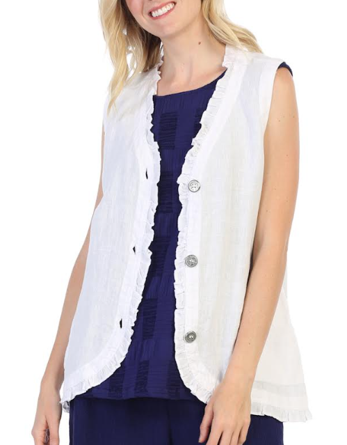 Focus Clothing - Ruffle Vest FINAL SALE ITEM