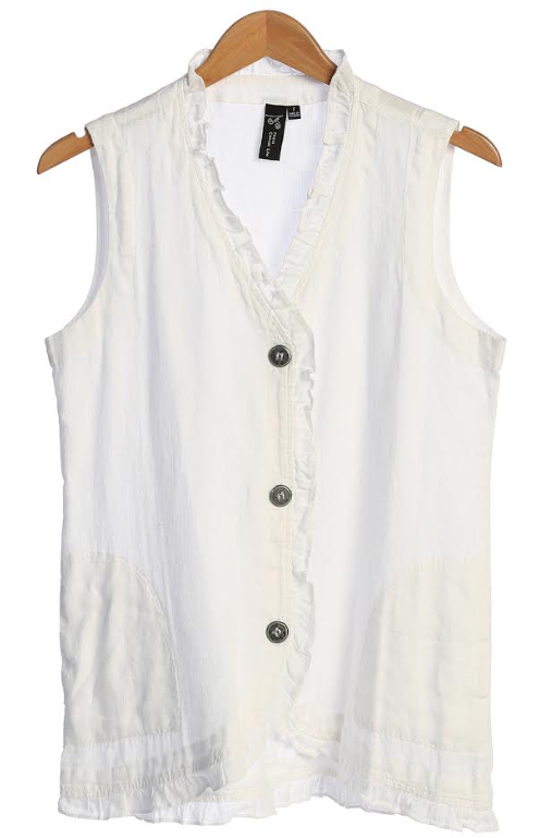 Focus Clothing - Ruffle Vest FINAL SALE ITEM