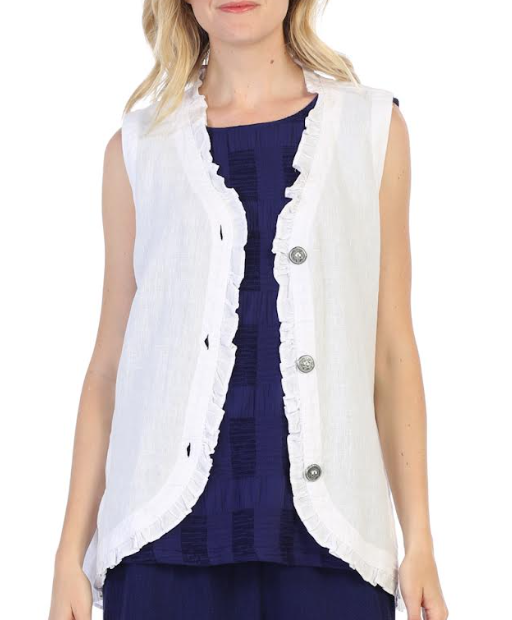 Focus Clothing - Ruffle Vest FINAL SALE ITEM