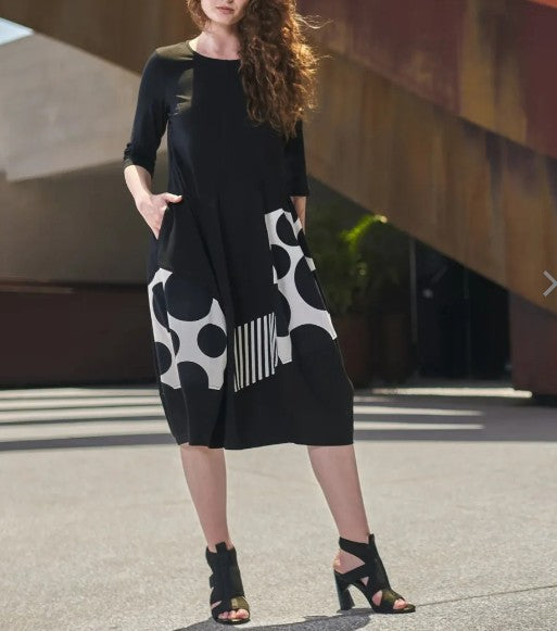 Alembika Clothing - Urban Broadway Cocoon Dress, Mono