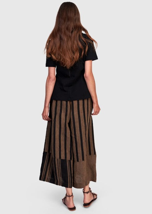 Alembika Pants - Stripe Flood Pants, Terra
