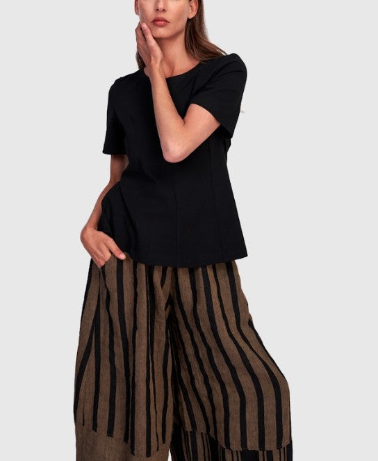 Alembika Pants - Stripe Flood Pants, Terra
