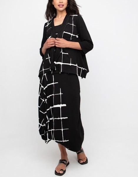 Ozai N Ku Zera Cocoon Skirt, Mono FINAL SALE ITEM