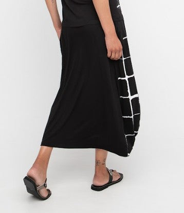 Ozai N Ku Zera Cocoon Skirt, Mono FINAL SALE ITEM