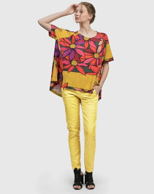 Alembika Clothing - Iconic Stretch Jeans, Honey Snake