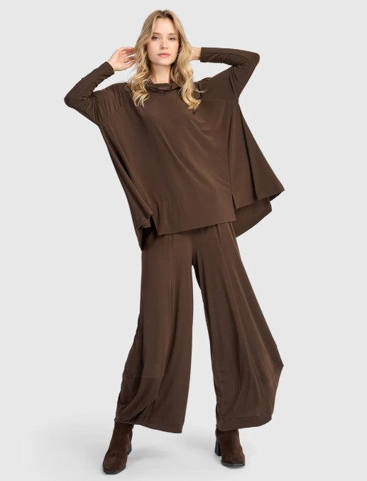 Alembika Essentials - Essential Slinky Punto Pants, Sepia