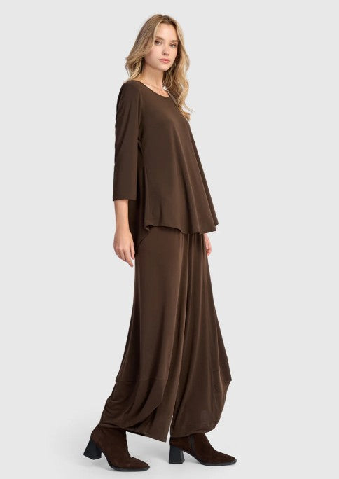 Alembika Essentials - Essential Slinky Punto Pants, Sepia