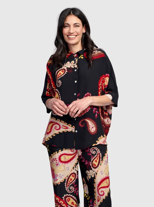 Alembika Clothing - Bailey Button Down Shirt, Fiesta