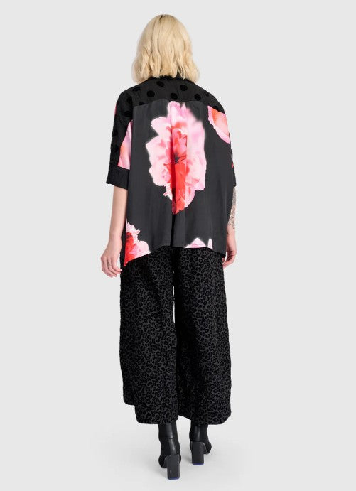 Alembika Clothing - Mystere Camp Shirt, Black/Pink