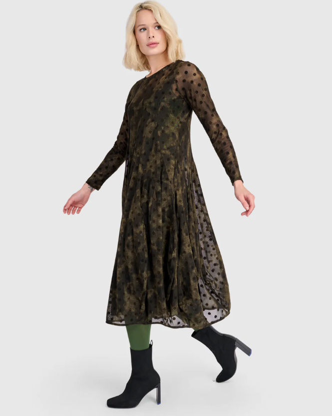 Alembika Clothing - Bramble Mesh Cocoon Dress, Antique