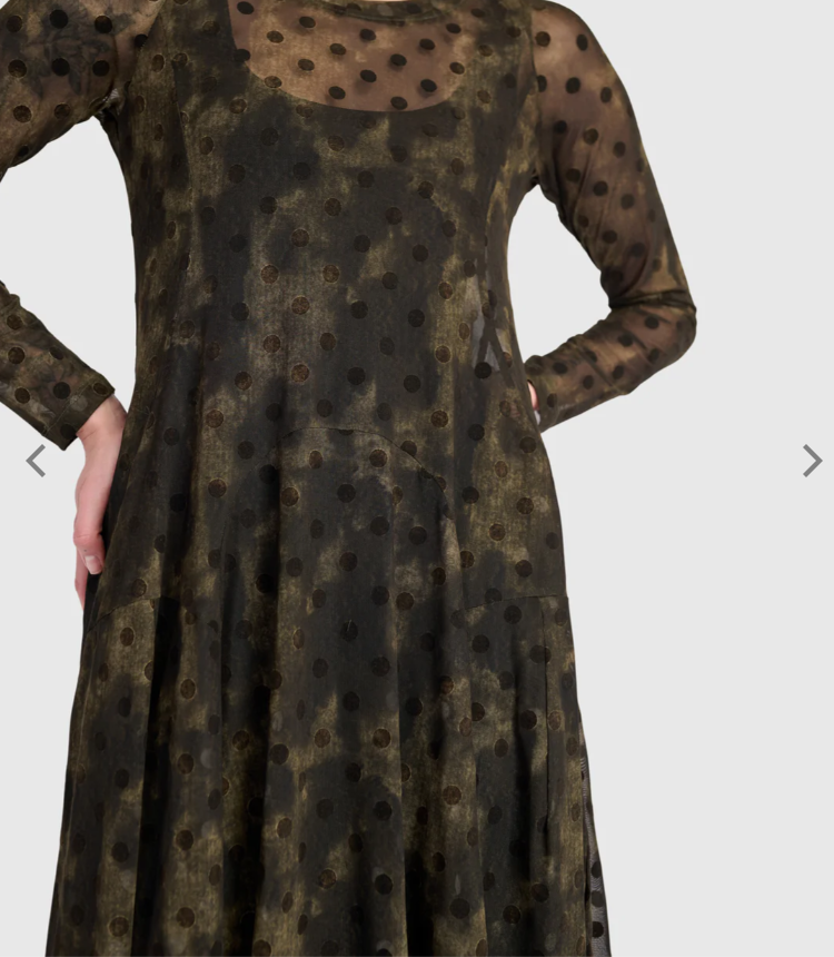 Alembika Clothing - Bramble Mesh Cocoon Dress, Antique