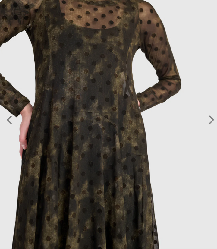 Alembika Clothing - Bramble Mesh Cocoon Dress, Antique
