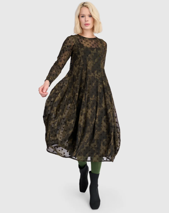 Alembika Clothing - Bramble Mesh Cocoon Dress, Antique