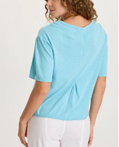 XCVI - Esti Linen Short Sleeve Tee