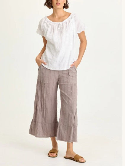 Wearables By XCVI - Doyen Textured Gauze Crop